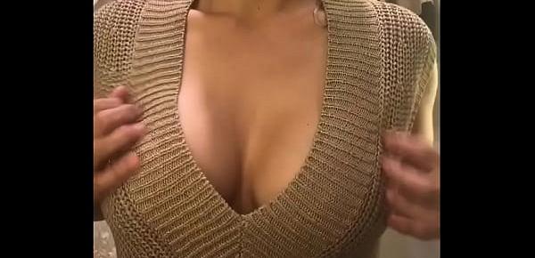  sexy milf topless trying clothes in store dressing room Liverpool polanco mexico